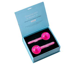 1 Pair of Pink Ice Globes